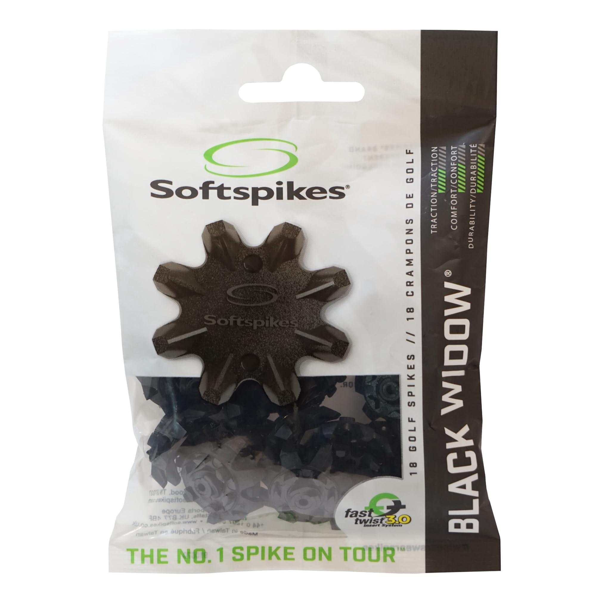 Taco Softspikes Black Widow Classic Fast Twist 3.0 Black 18