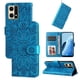 thumbnail image 5 of Funda tipo cartera FOXDOCK para OPPO Reno 7 4G , diseño girasol en relieve, cuero PU, cierre magnético, soporte y tarjetero, 5 of 5