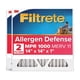 thumbnail image 1 of Filtro de aire HVAC Filtrete 14x14x1 MERV 11 MPR 1000, paquete de 2, 1 of 9