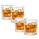 thumbnail image 1 of Set 4 Vasos De Whisky Cristal Diseño Tallado 200ml M144, 1 of 8