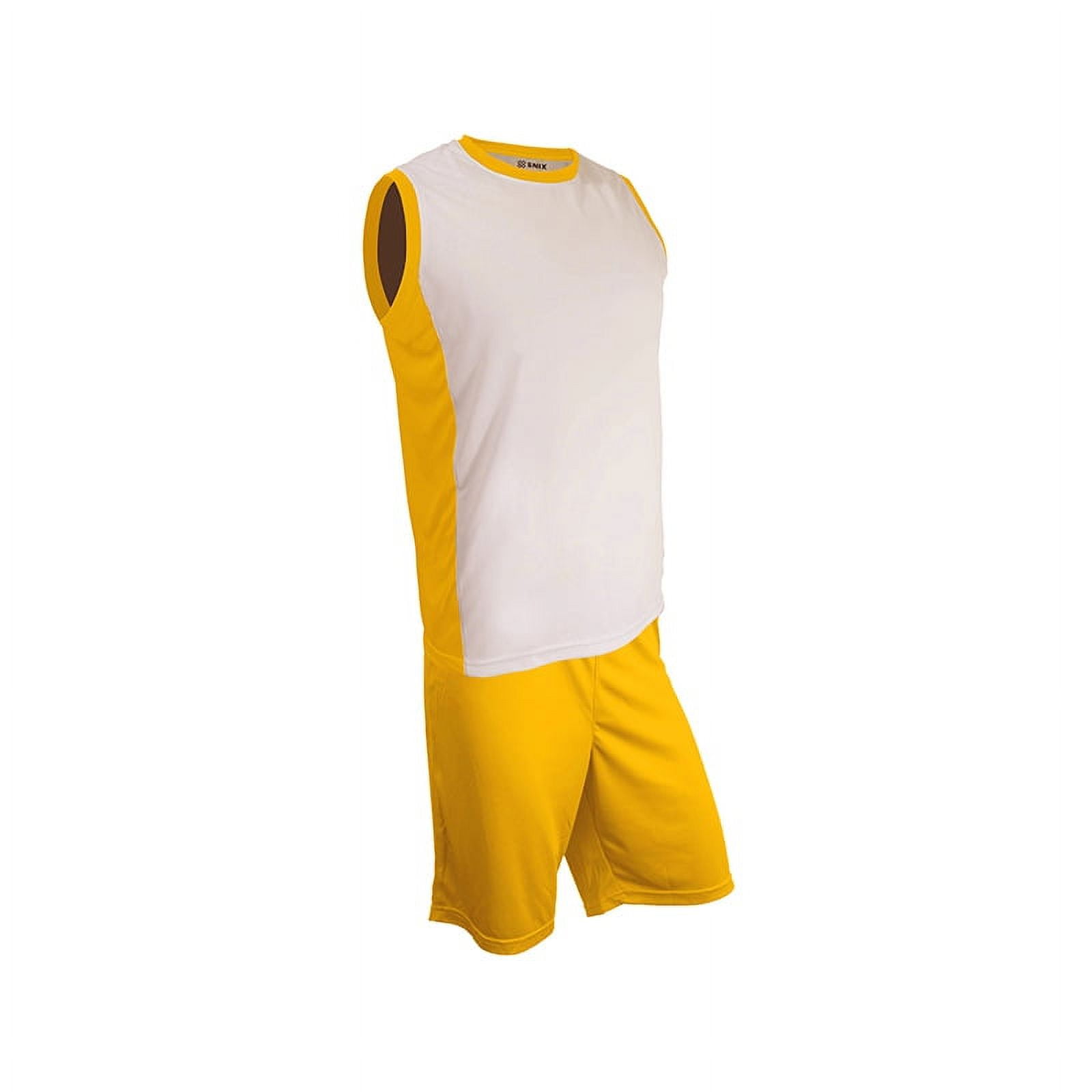 Snix - Uniforme De Baloncesto Infantil Onix Amarillo Talla 16