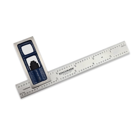 Escuadra doble de precisión de acero inoxidable de 6" Benchmark Tools