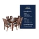 thumbnail image 5 of Juego de Comedor ROMA 6 Sillas Nogal Mesa Rectangular Madera, 5 of 6