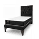thumbnail image 2 of Cama Plaza y Media Negro Capitoné + Colchon Mery Desing, 2 of 9