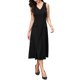 thumbnail image 2 of INSPIRE CHIC Vestidos de Negocios para Mujeres Cuello en V Sin Mangas Línea A Midi Vestido de Trabajo XS Negro, 2 of 6