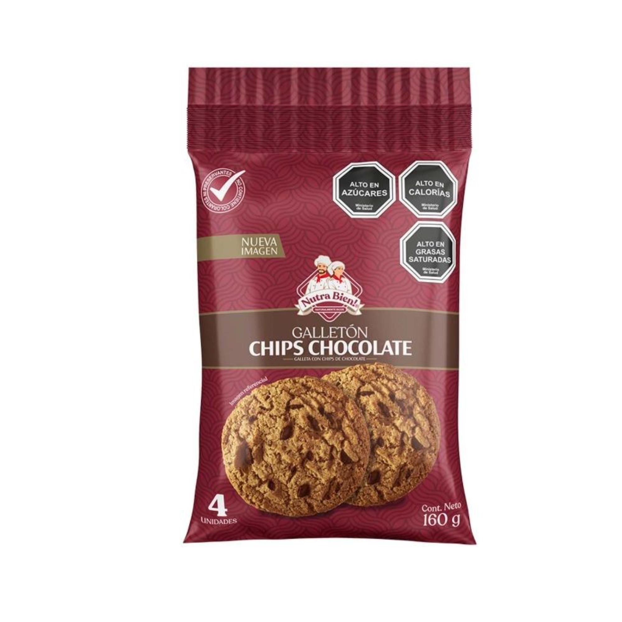 Galleton Chips Chocolate 160 g Nutra Bien
