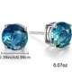 thumbnail image 4 of Sterling Silver Tourmaline Earrings, 925 Earrings, Color Earrings, Multi-color Anti-allergy, 678 Mm Round Single Gem Earrings, Suitable For Women And Teenagers, 4 of 4