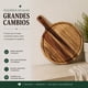 thumbnail image 4 of Tabla De Madera Redonda Multiuso Base Para Calor Picoteo S, 4 of 9