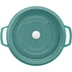 thumbnail image 4 of Horno holandés STAUB de hierro fundido, 7 litros, turquesa, fabricado en Francia, 4 of 5