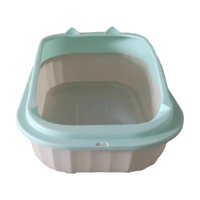 Magideal - Caja De Arena Para Gatos, Inodoro Profundo, A Prueba De Salpicaduras, Orinal, Caja De Arena, Fácil De Limpiar, Caja De Arena Para Gatos, Caja De Arena Gris