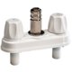 thumbnail image 1 of Grifo Empire Faucets CRD-EMPR-QDC-WHT Blanco de 4", 1 of 1