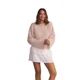 thumbnail image 1 of Chaleco Mujer Beige Loose Fit Look Crochet Calado Il Gioco, 1 of 3