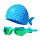 thumbnail image 5 of Gafas De Natación De Sirena Con Gorro Ajustable Para Niños Y Niñas, Color Verde, 5 of 5