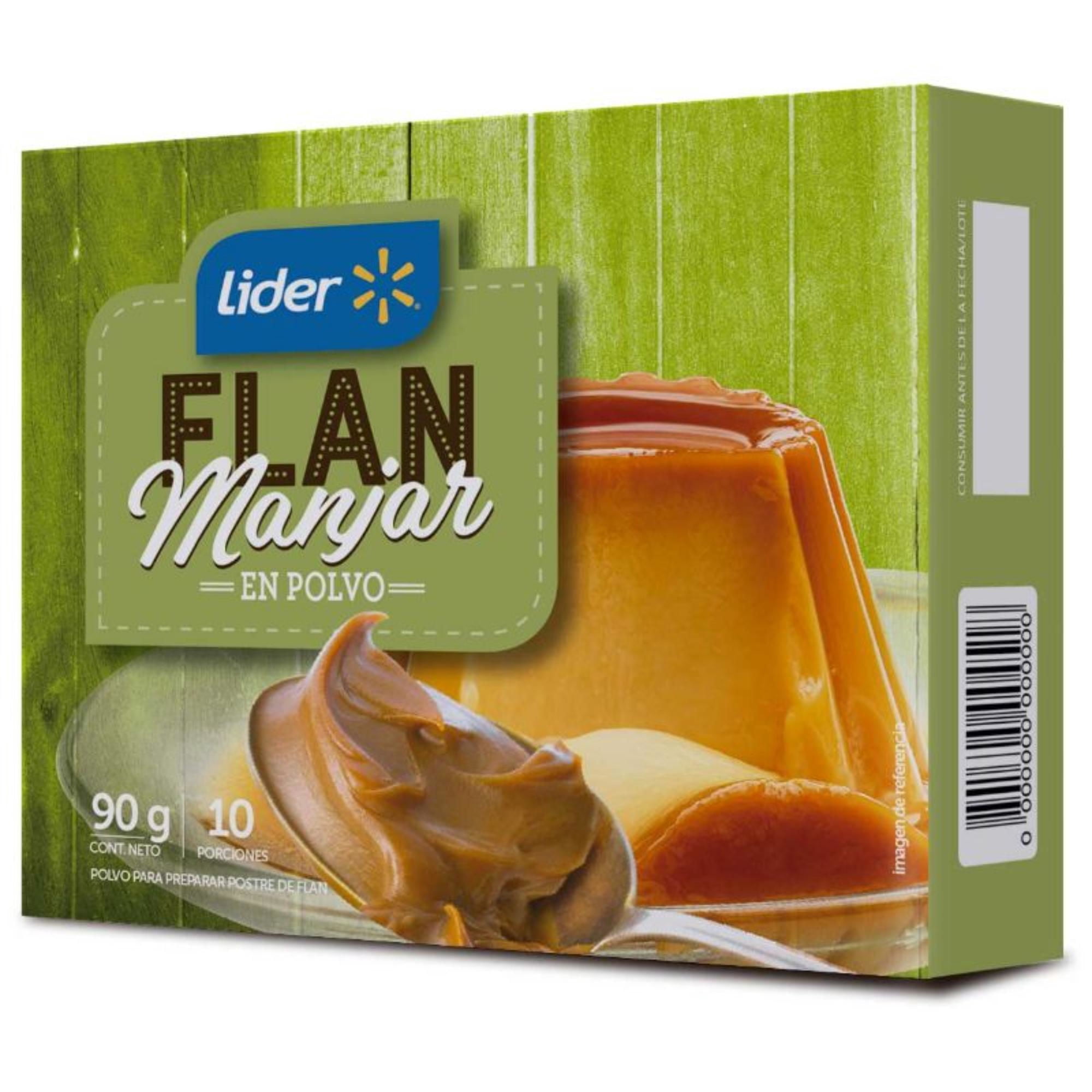 Flan Sabor Manjar 90 g Lider