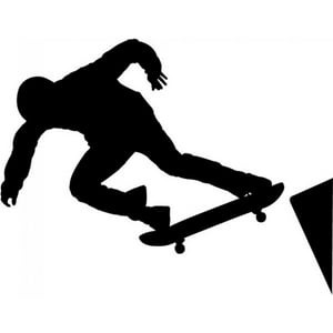 Rienda Libre Graphics - Decomural Skateboard Jump Extreme Sport Ws-15366