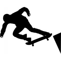 Rienda Libre Graphics - Decomural Skateboard Jump Extreme Sport Ws-15366