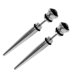 thumbnail image 1 of 2 piezas de pendientes de botón de acero inoxidable pendientes de estilo afilado hombres fresco gótico, 1 of 3
