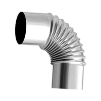 Ioensy - Tubo De Estufa, Codo, Tubo De Extensión De Humos De Ventilación Para Estufa De Leña De Camping, 80Mm