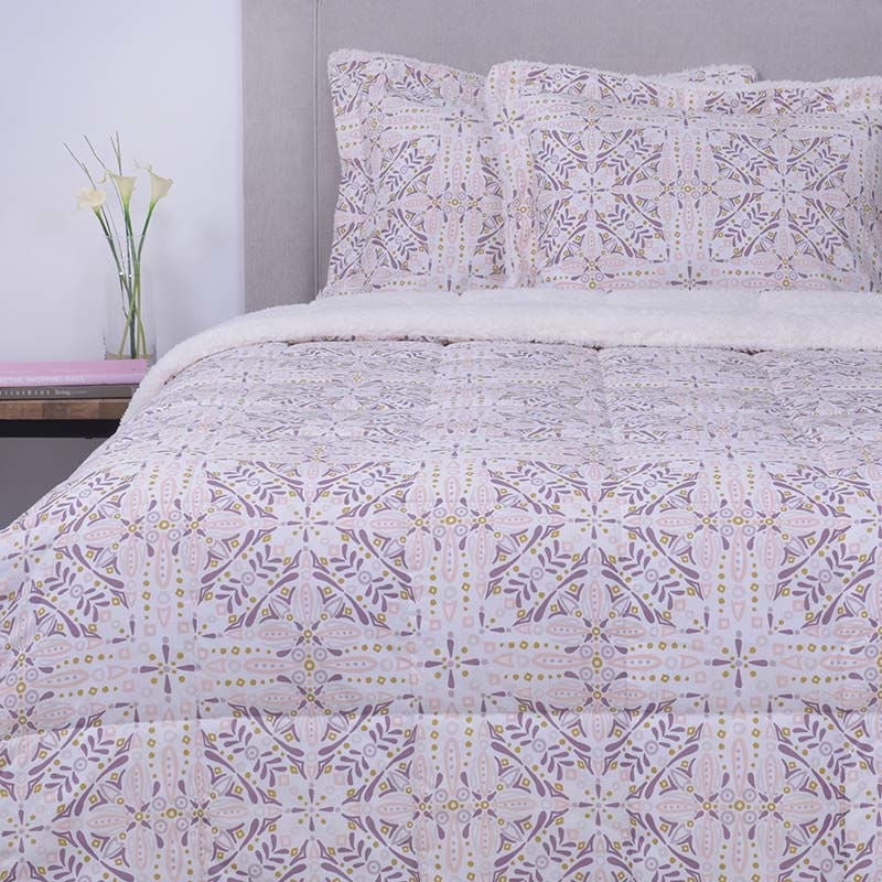 Sohome By Fabrics - Plumón Sherpa 2 Plaza Microfibra