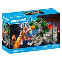 El Héroe De Toy Playmobil Lucha Contra El Lagarto Gigante Megaraptor