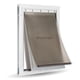 thumbnail image 1 of Puerta para perros PetSafe Extreme Weather de aluminio, grande, blanca, 1 of 6