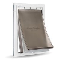 Puerta Para Perros Petsafe Extreme Weather De Aluminio, Grande, Blanca