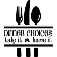 Rienda Libre Graphics - Decomural Dinner Choices Family Kitchen Ws-17217