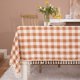 thumbnail image 1 of Mantel Midsummer Breeze 140x180 cm Gingham Naranja, 1 of 7
