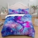 thumbnail image 2 of Digital Printing Horse Fairy Tale Animal Quilt Duvet Cover Set3-Piece Bedding Set, 2 of 5