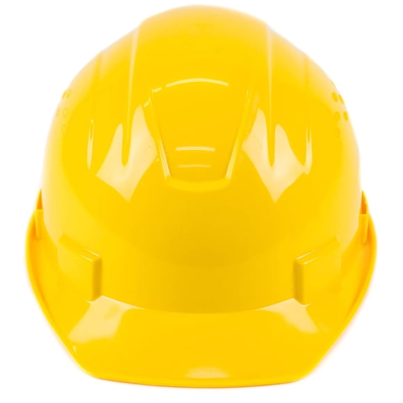 Casco de seguridad RK SAFETY RK-HP14 amarillo con ajuste de matraca de 4 puntos