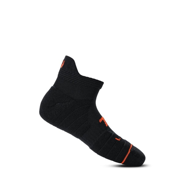 Calcetin Tilki Tobillero Lehinde Negro/Naranjo Tenis Padel