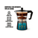 thumbnail image 3 of Cafetera Italiana Greca 6 Tazas Cafe Portatil De Aluminio, 3 of 6