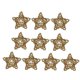 thumbnail image 1 of 10 Unids Mimbre Natural De Ratán Vine Bolas De Madera Adornos De Estrellas Decoración Del Partido 8 cm, 1 of 5