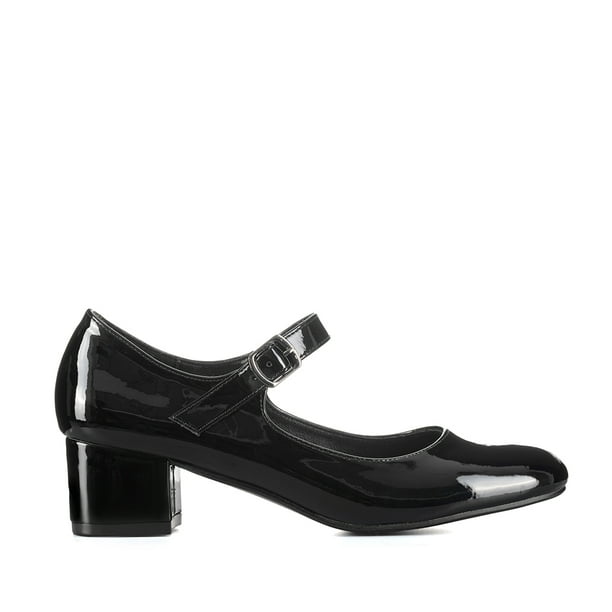 Zapatos Mary Jane Con Taco Charol Cómodo Mujer Weide GHE31