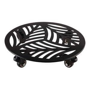 Ioensy - Soporte De Metal Para Plantas Con Ruedas, De Hierro Forjado Resistente, Para Macetas.