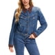 thumbnail image 1 of INSPIRE CHIC Chaqueta de Jean para Mujer de Moda con Botones Abajo Cuello de Pana Chaquetas de Granero Chaqueta de Mezclilla 2XL Azul Profundo, 1 of 6