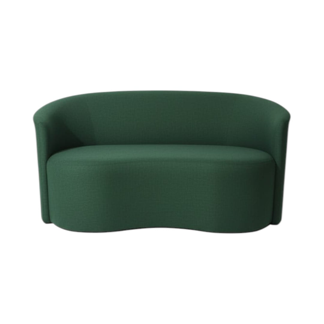 Diseños Valestrini - Sofa Curvo En Lino Verde