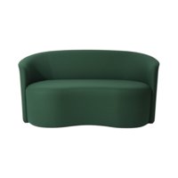Diseños Valestrini - Sofa Curvo En Lino Verde
