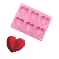 Genérico - Molde Corazon Diamante Molde De Silicona Corazón Chocolate