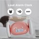 thumbnail image 2 of Reloj despertador CLOCKY Extra Loud para personas que duermen mucho, color rosa, 2 of 7
