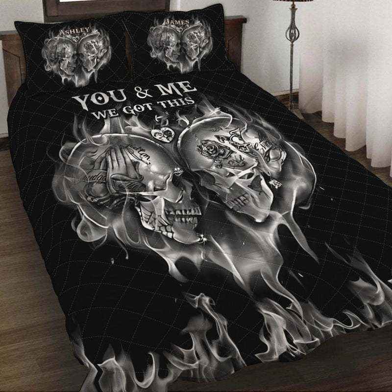 Milsleep - You & Me We Got This - Juego De Edredón Calavera Personalizado