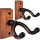 thumbnail image 1 of Soporte de pared para guitarra SNIGJAT, paquete de 2 unidades de madera dura para varias guitarras, 1 of 9