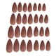 thumbnail image 4 of 28 piezas bailarina mate color puro mate cubierta completa uñas postizas consejos de arte conjuntos rosa, 4 of 5
