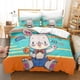 thumbnail image 2 of Penguin Love Heart Pattern Quilt Duvet Cover Set Bedspread Soft3-Piece Bedding Set, 2 of 5