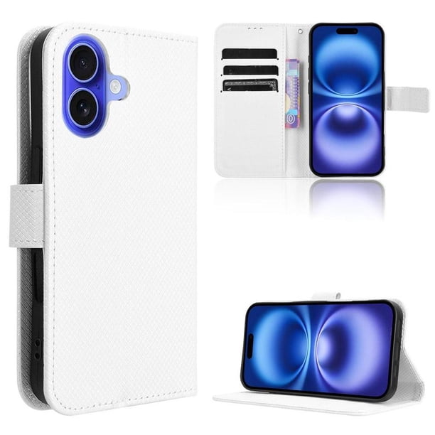 Funda Billetera para Samsung Galaxy S25 Edge con Ranuras y Soporte Blanco
