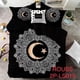 thumbnail image 1 of Cobertor de verano tipo quilt tamaño 2 Plazas Negro con Luna y Estrella, 1 of 1