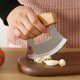 thumbnail image 4 of Cortador de alimentos WiuCYS 13x10x2 cm acero inoxidable y madera, 4 of 8