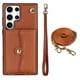 thumbnail image 1 of Crossbody PU Leather Phone Case For Samsung Galaxy S23 S22 Plus Note 20 Ultra Wallet Card Slots Magnetic Lanyard Cover, 1 of 3