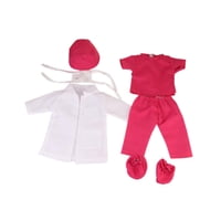 Bothyi - Muñecas Scrub 18 Pulgadas Cómodo Para Muñecas Americanas Muñecas De Moda De 18 Pulgadas Niños Rojo Rosa