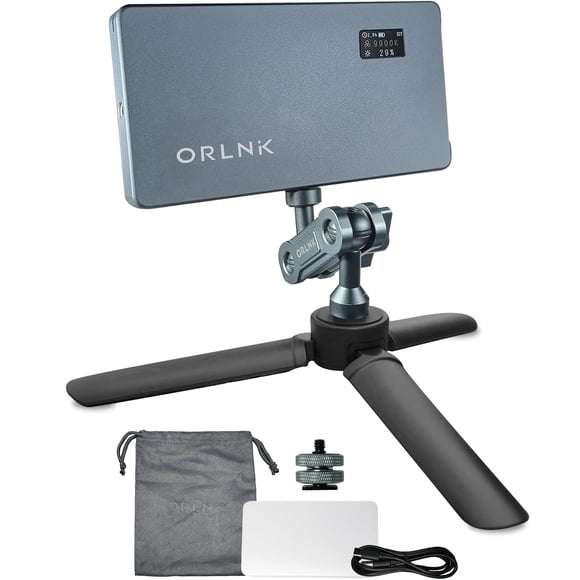 Luz de Video ORLN'K 10W RGB con Batería de 4000 mAh y Combo de Trípode
